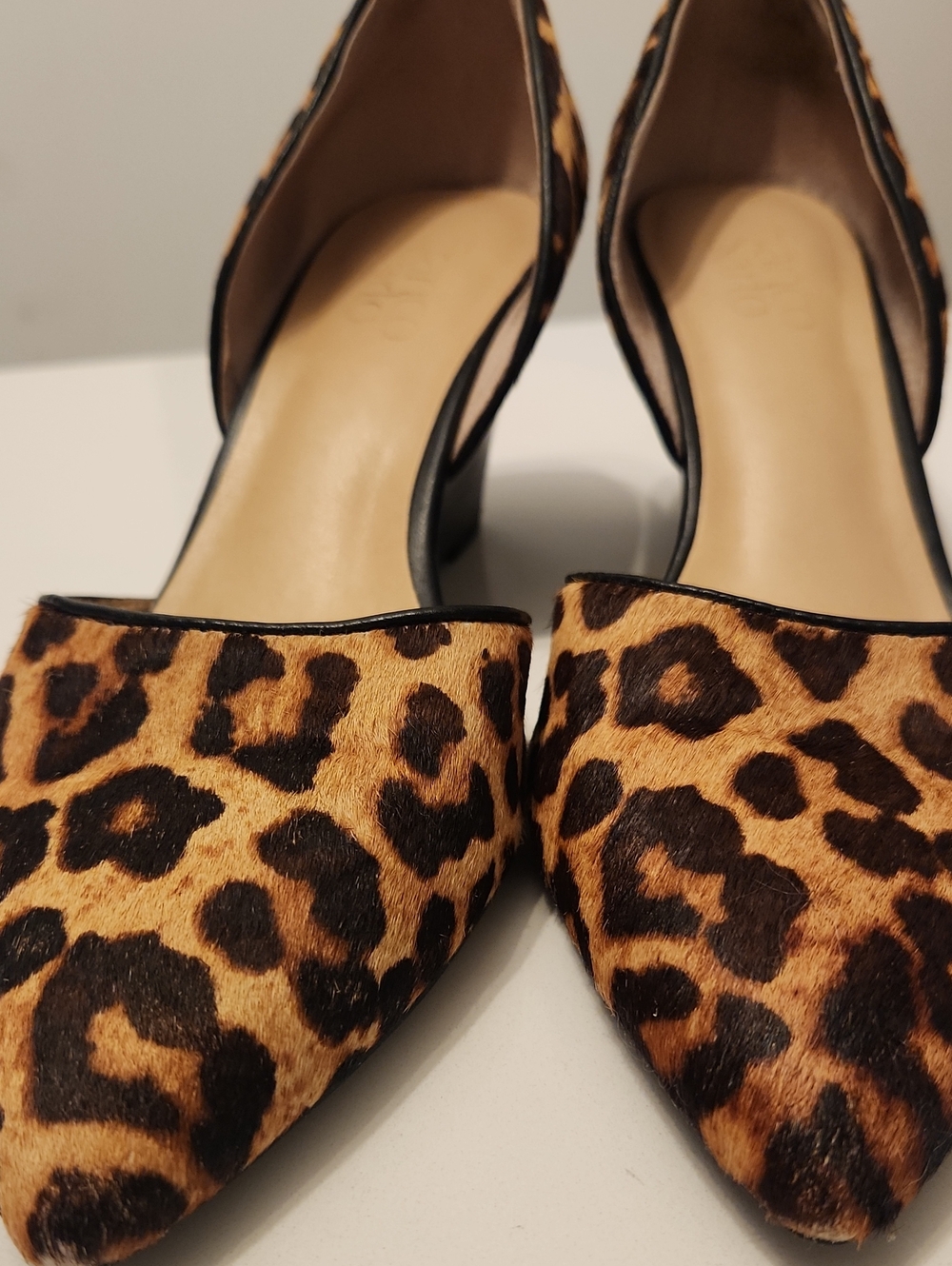 Franco Sarto Leopard Print Wedge Pumps - Picture 2 of 8